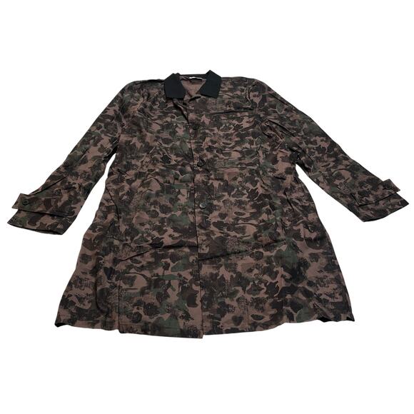 9-52 ONITSUKA TIGER X ANDREA POMPILIO Women's Coat Camo Sand-Beige/Khaki XXL